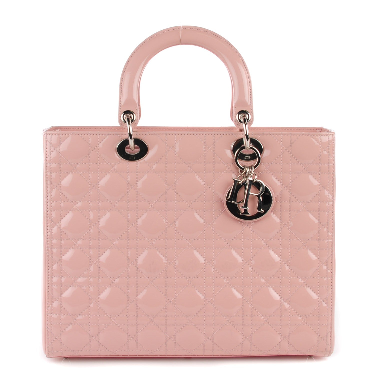 Christian Dior Patent Cannage Large Lady Dior Light Pink 1 of 9