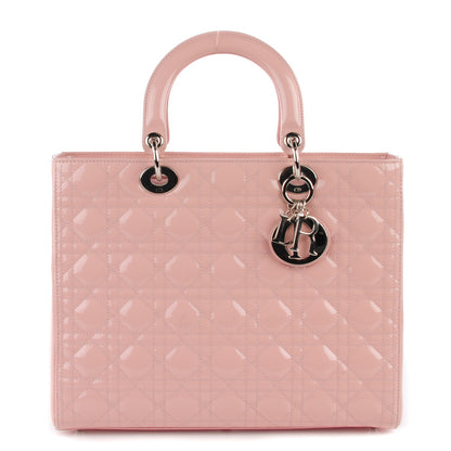 Christian Dior Patent Cannage Large Lady Dior Light Pink 1 of 9