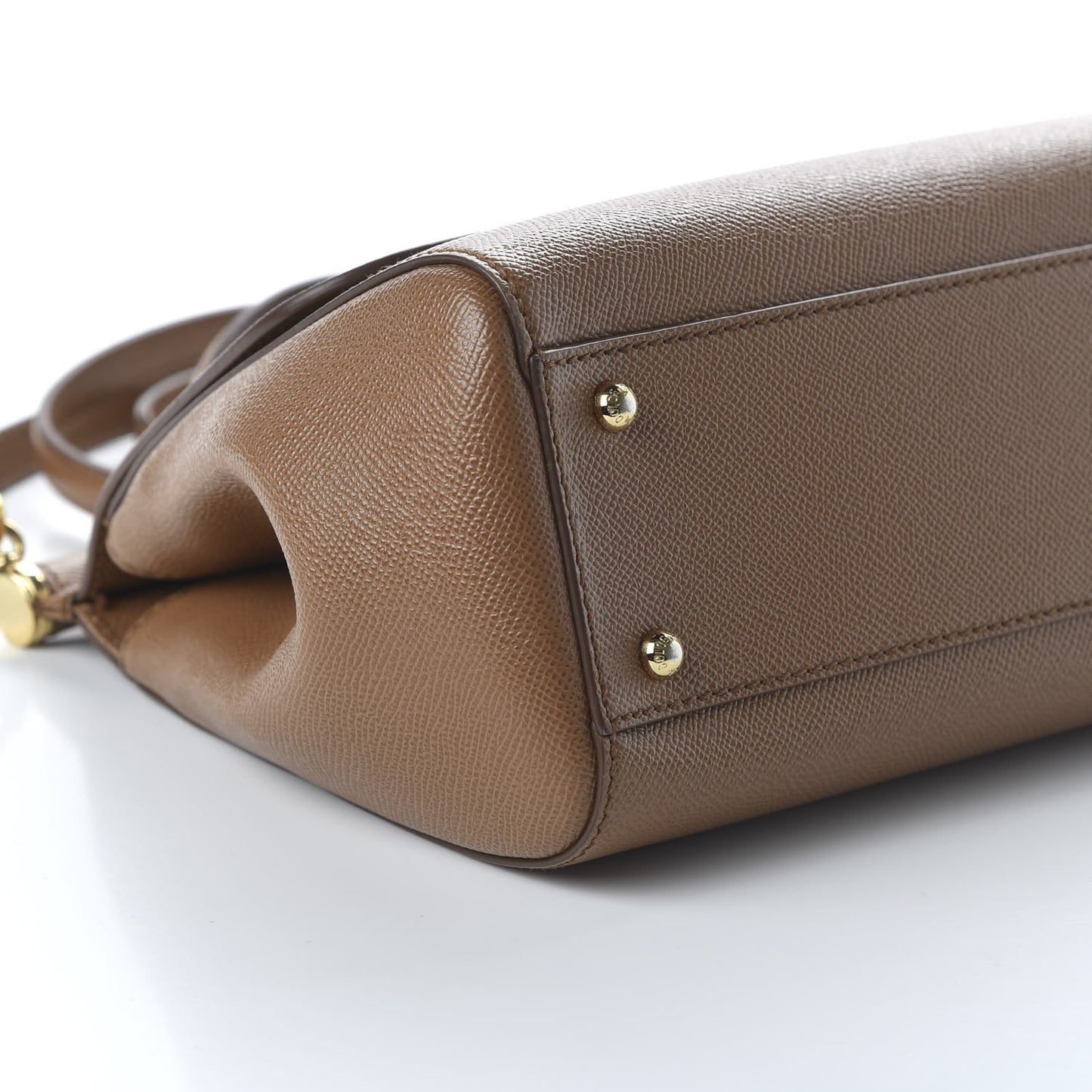 Dauphine Calfskin Medium Miss Sicily Satchel Caramello