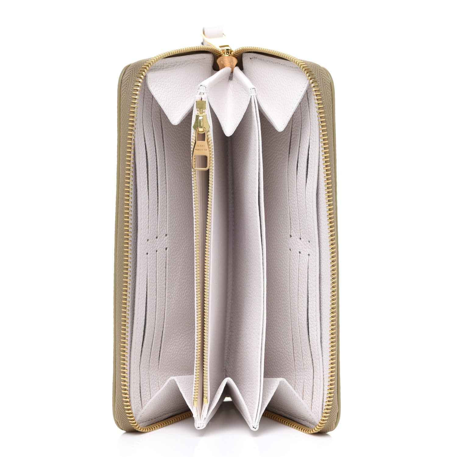 Louis Vuitton Empreinte Monogram Spring in the City Zippy Wallet Kaki Beige Cream 5 of 7