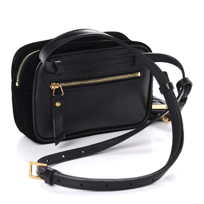 Saint Laurent Velour Matelasse Monogram Lou Belt Bag Black 3 of 10