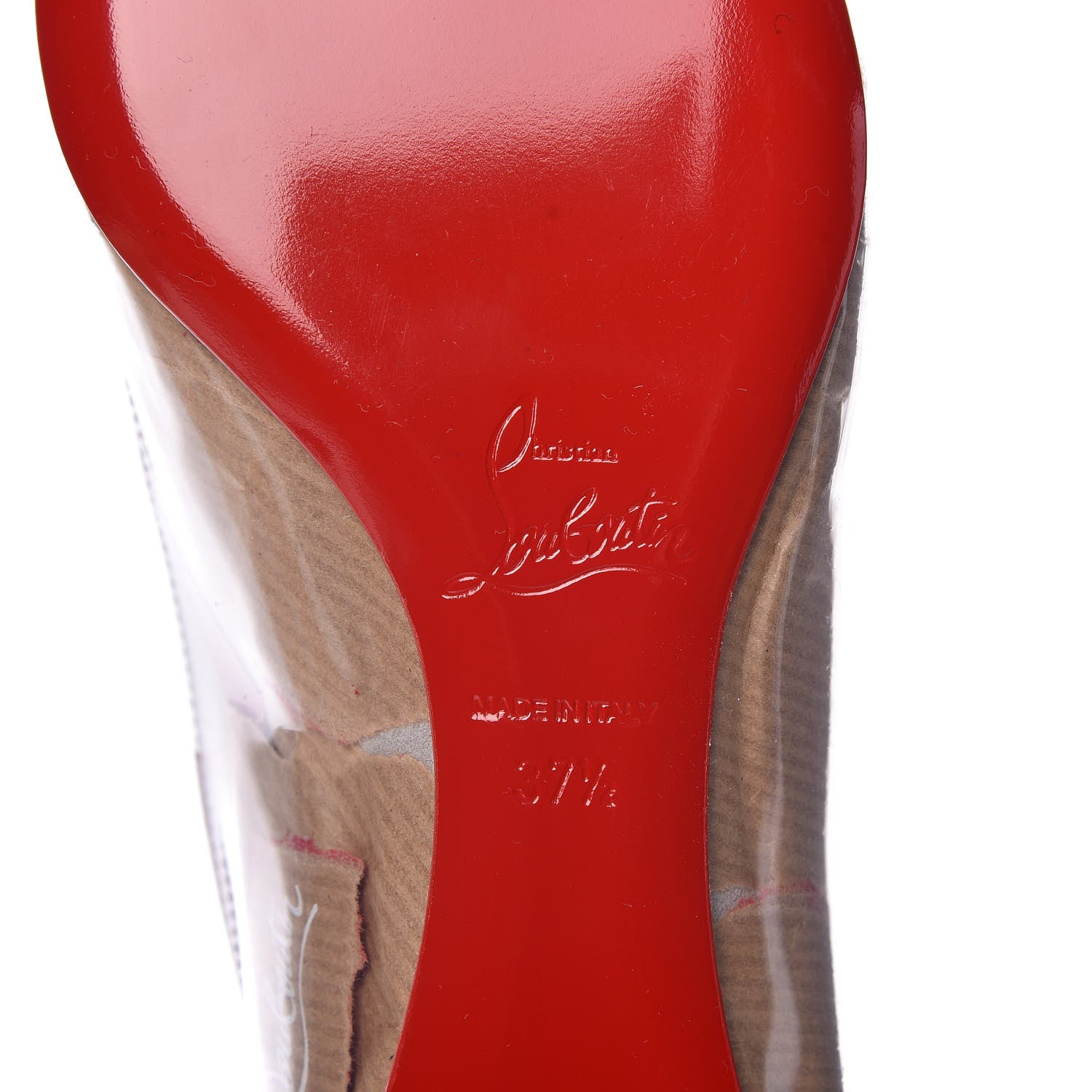 Christian Louboutin Loubi Kraft PVC Ballalla Flats 37.5 Multi 6 of 8
