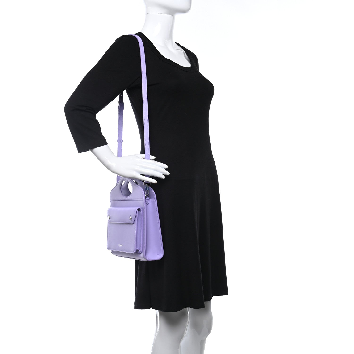 Burberry Smooth Calfskin Mini Pocket Bag Soft Violet 2 of 8