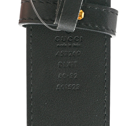 Gucci Moon Calfskin Pearl Double G 40mm Belt 80 32 Black Cream 3 of 5