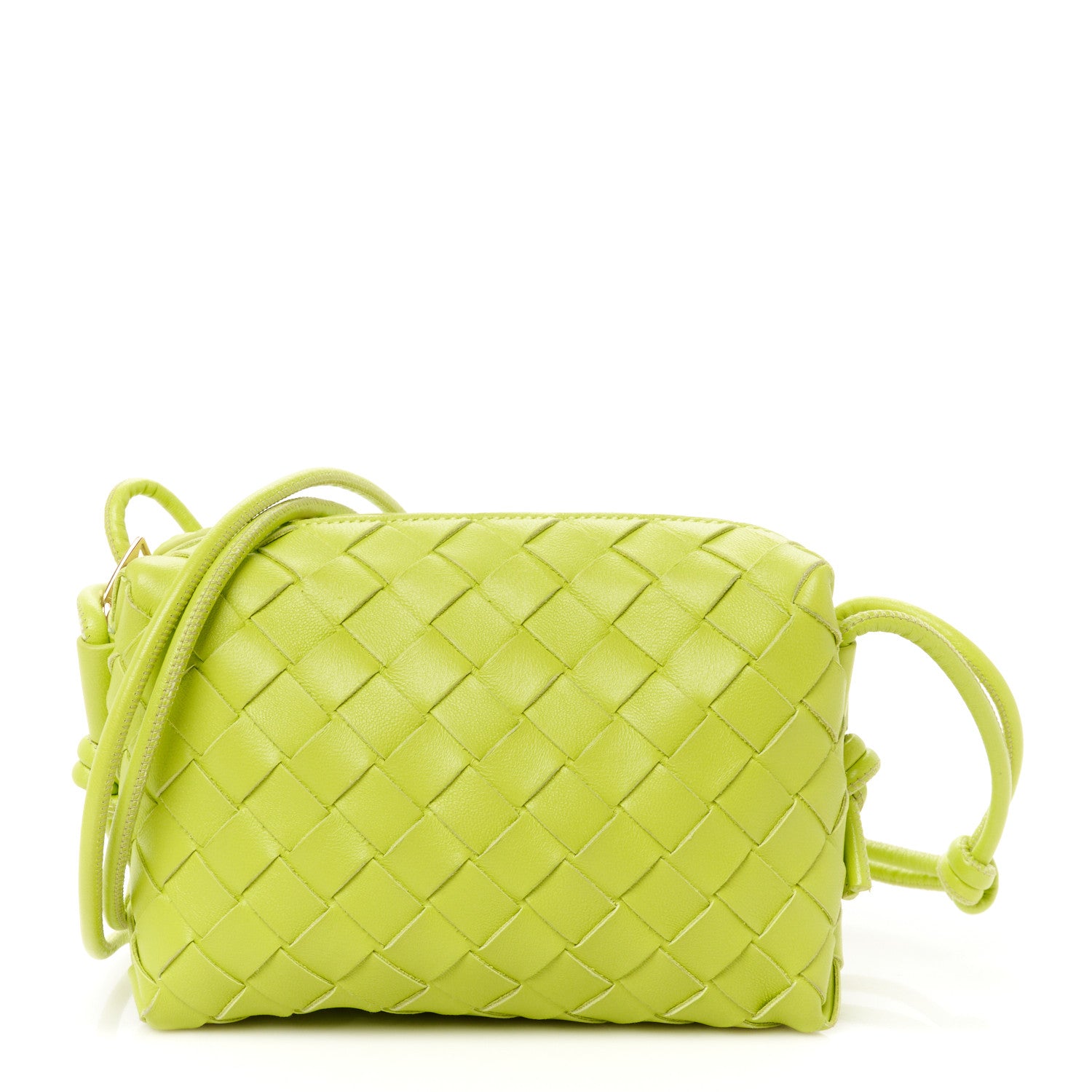 Bottega Veneta Nappa Intrecciato Mini Loop Camera Bag Acid Kiwi 1 of 10