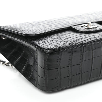 Chanel Alligator Jumbo Single Flap Black 9 of 10