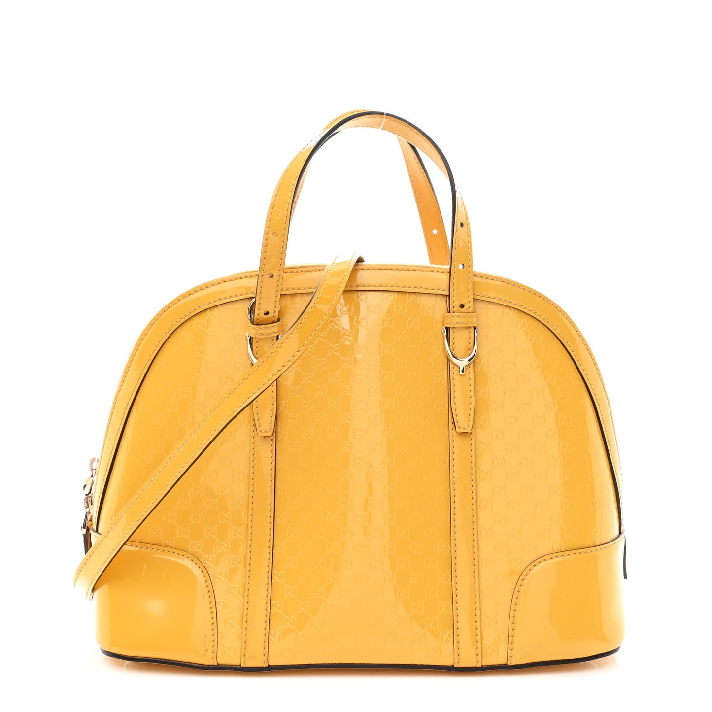 Patent Microguccissima Small Nice Top Handle Dome Bag Bumblebee