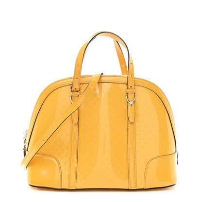 Gucci Patent Microguccissima Small Nice Top Handle Dome Bag Bumblebee 1 of 13