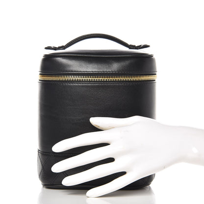 Chanel Lambskin Vanity Cosmetic Case Black 2 of 7