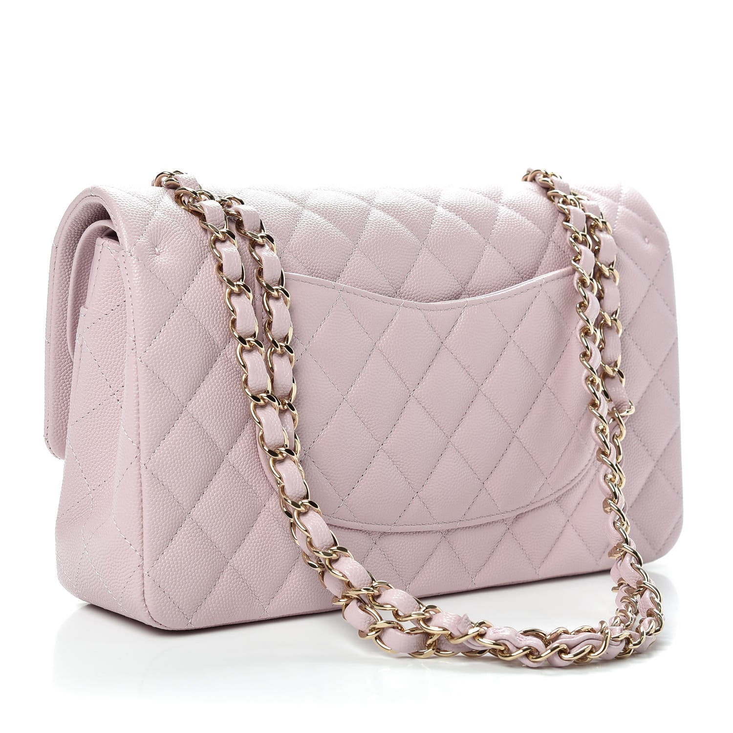 Chanel Caviar Quilted Medium Double Flap Light Pink 3 of 10