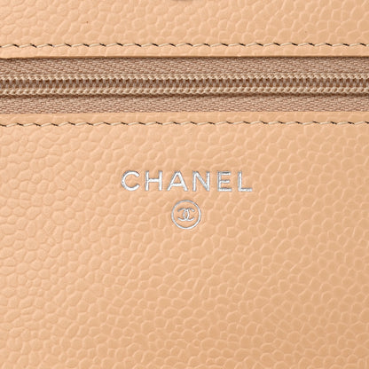 Chanel Caviar Quilted Wallet On Chain WOC Beige 6 of 12