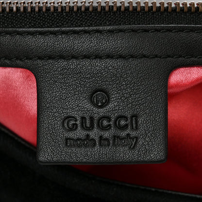 Gucci Velvet Matelasse Medium GG Marmont Shoulder Bag Black 6 of 10