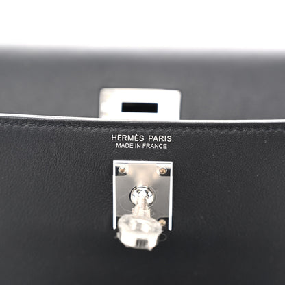 Hermes Swift Kelly Danse Anate Fringed Belt Bag Black 7 of 9
