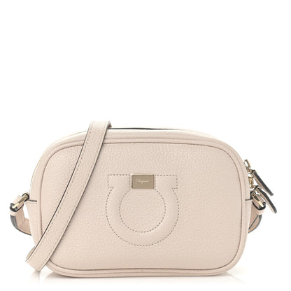 Salvatore Ferragamo Calfskin City Goncho Crossbody Camera Bag Ivory 1 of 12