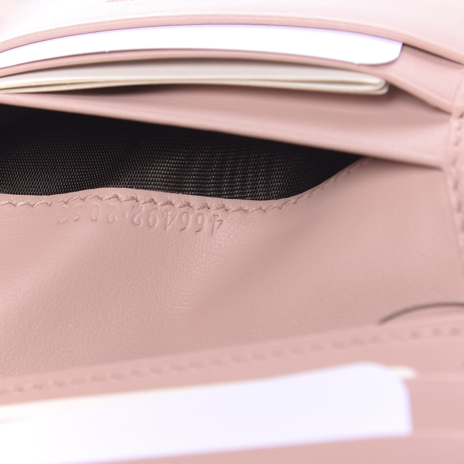 Gucci Calfskin Matelasse GG Marmont Card Case Wallet Perfect Pink 7 of 8