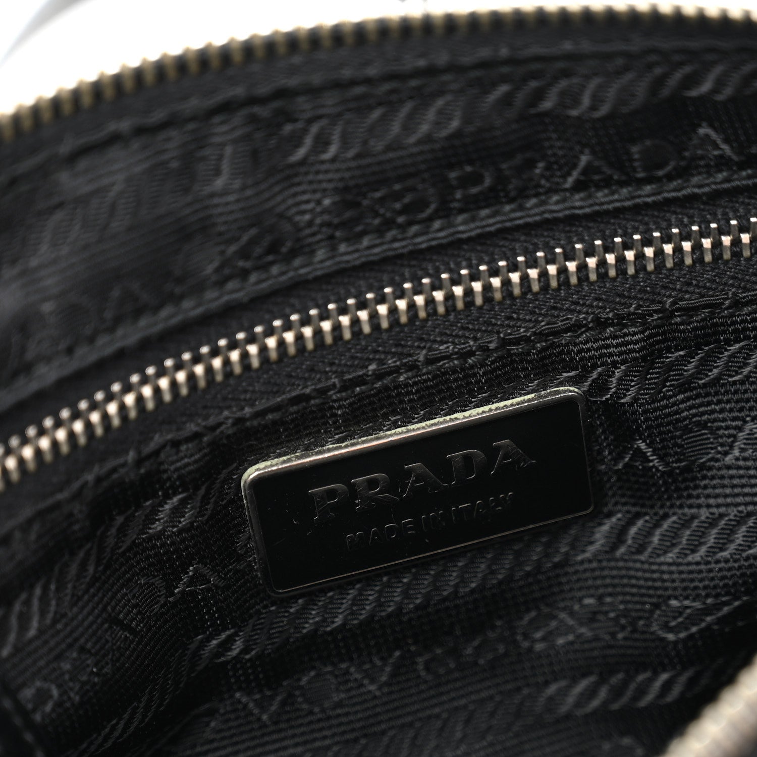 Prada Tessuto Nylon Soft Calf Shoulder Bag Black Black 5 of 13