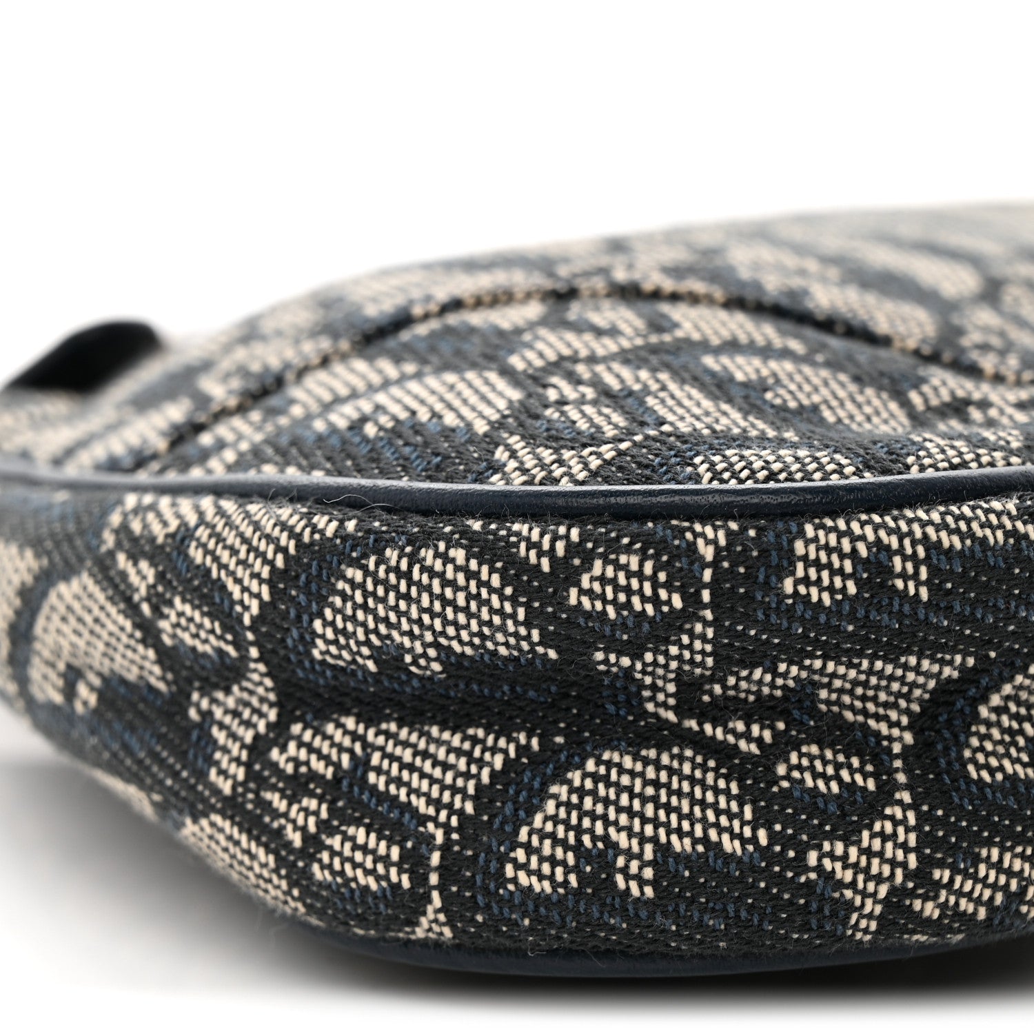 Christian Dior Monogram Mini Saddle Pochette Navy 9 of 11