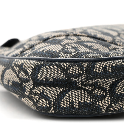 Christian Dior Monogram Mini Saddle Pochette Navy 9 of 11