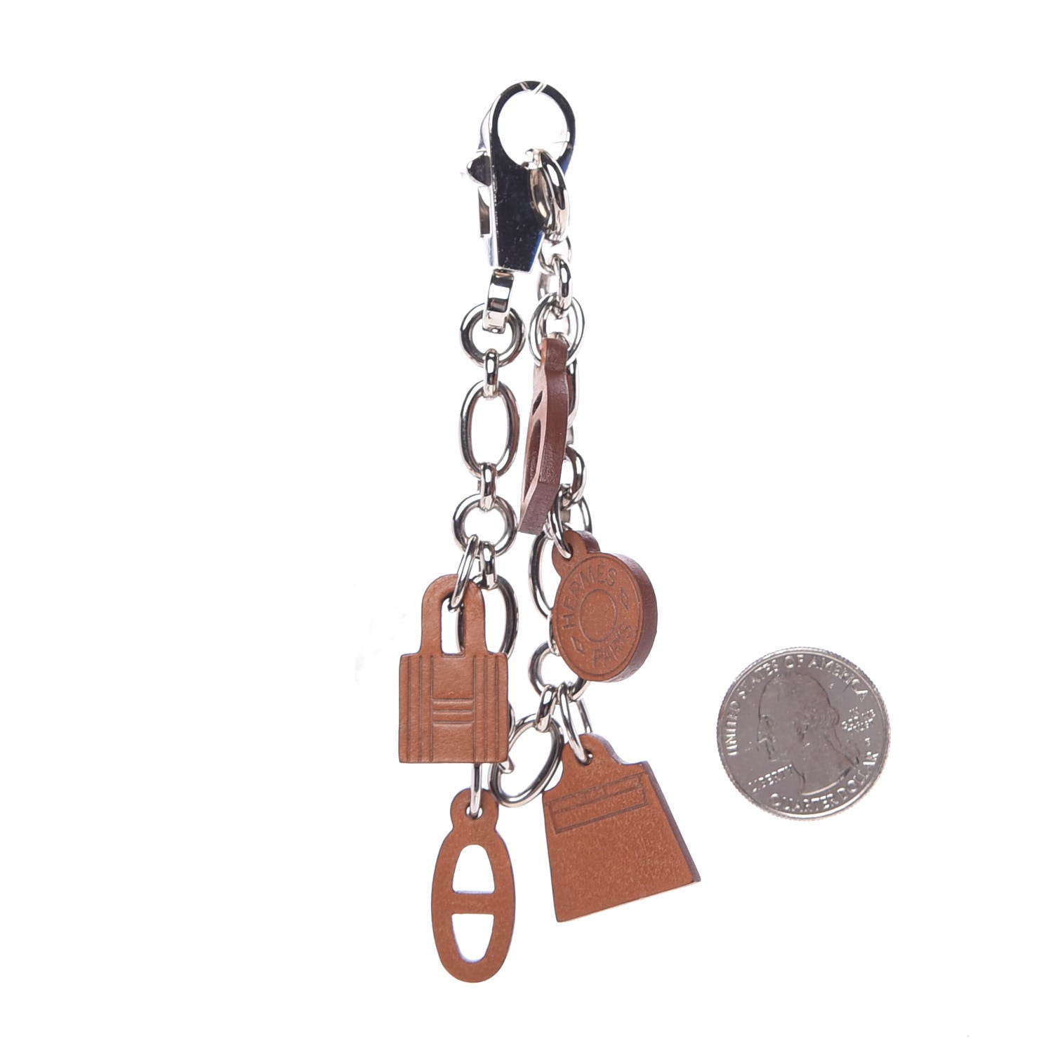 Hermes Barenia Breloque Olga Amulette Bag Charm Fauve 3 of 6