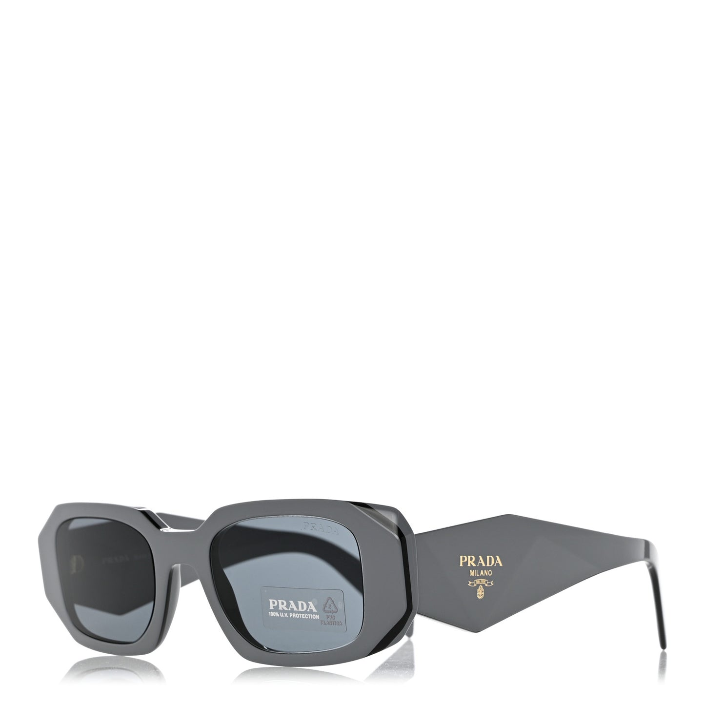 Acetate Symbole Sunglasses SPR 17W Dark Grey