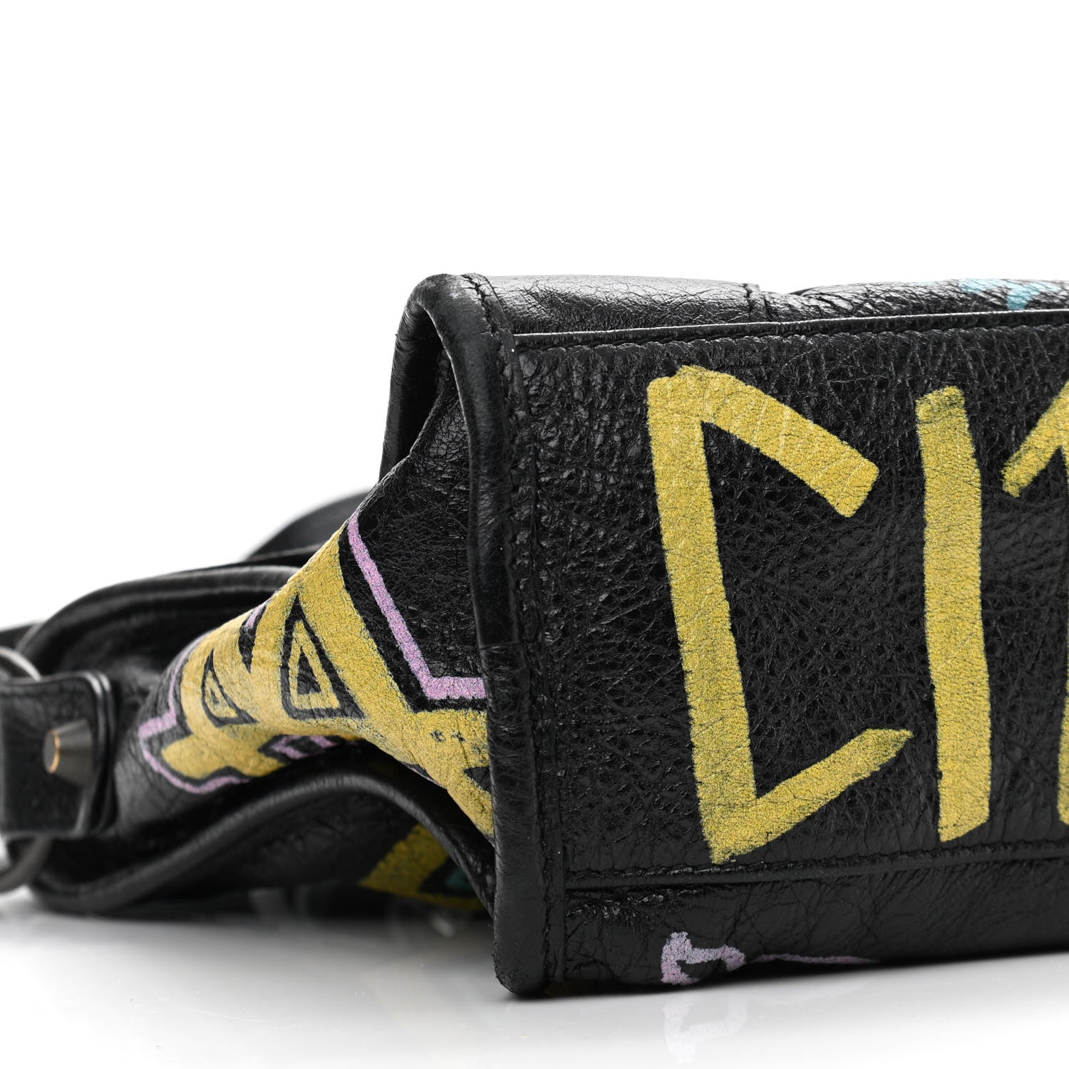 Balenciaga Agneau Graffiti All Over Classic Hardware S City Black Multicolor 8 of 9