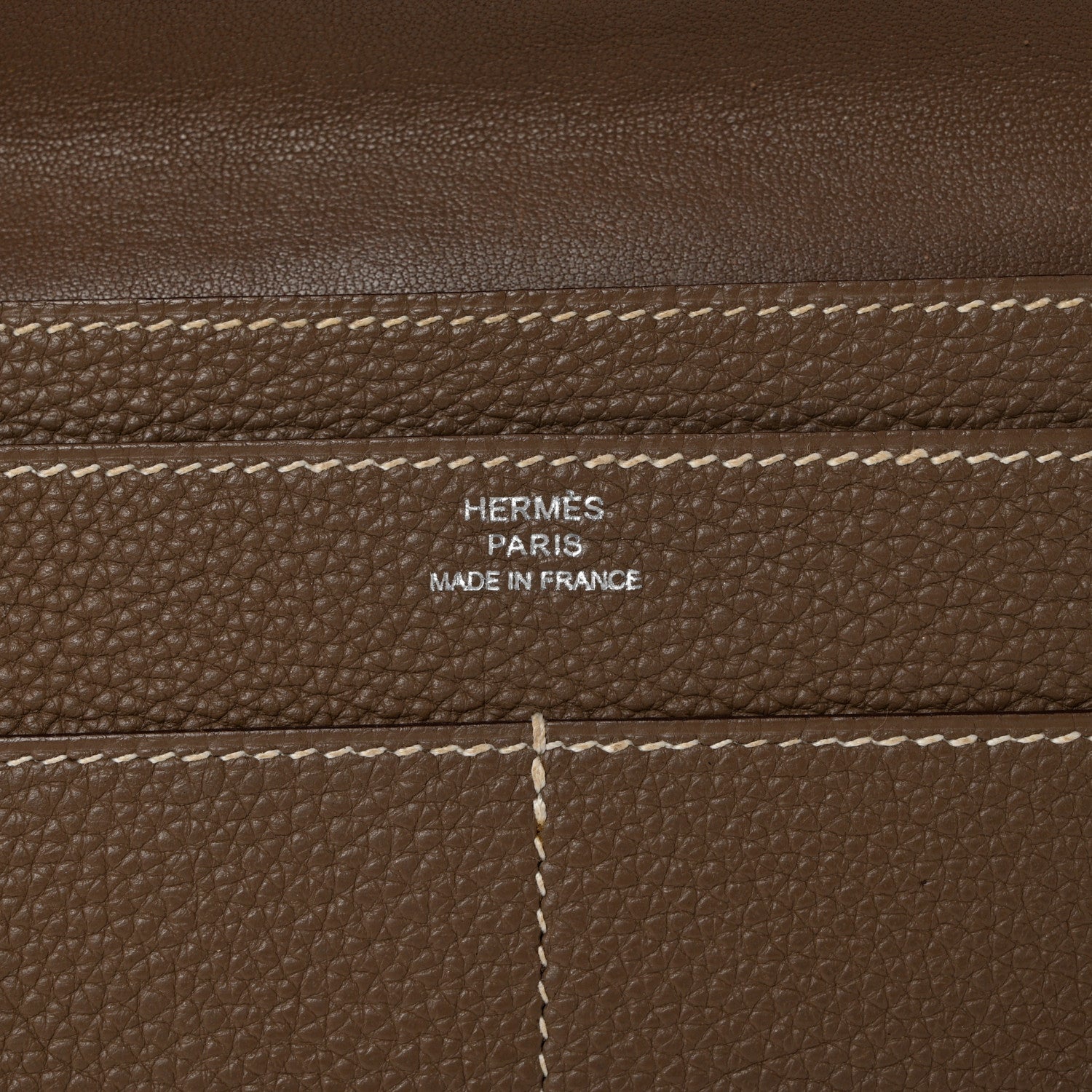 Hermes Togo Dogon Duo Wallet Etoupe 5 of 10