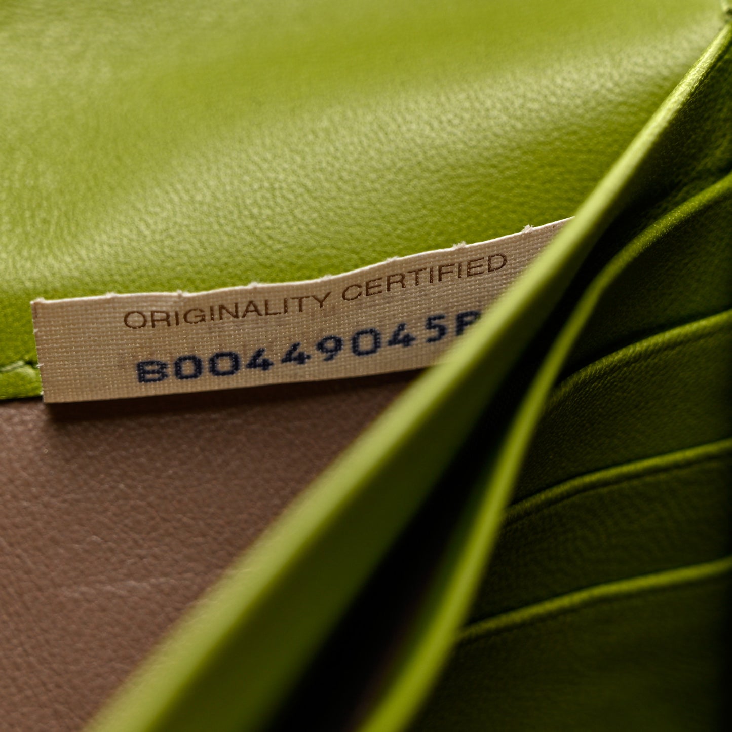 Nappa Intrecciato Continental Flap Wallet Kiwi