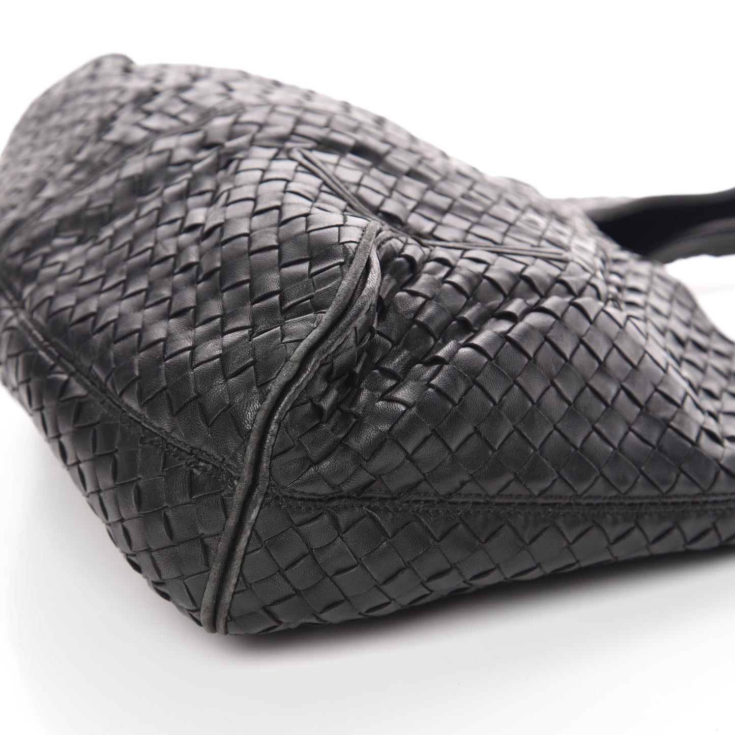 Nappa Intrecciato Ball Hobo Black