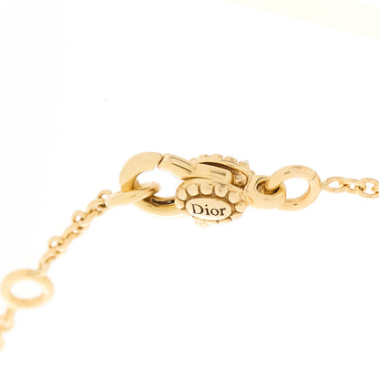 Christian Dior 18K Yellow Gold Diamond Mother of Pearl Rose Des Vents Bracelet 3 of 4