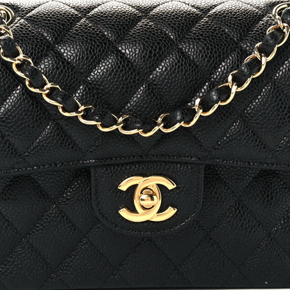 Chanel Caviar Quilted Small Double Flap Black 9 of 12