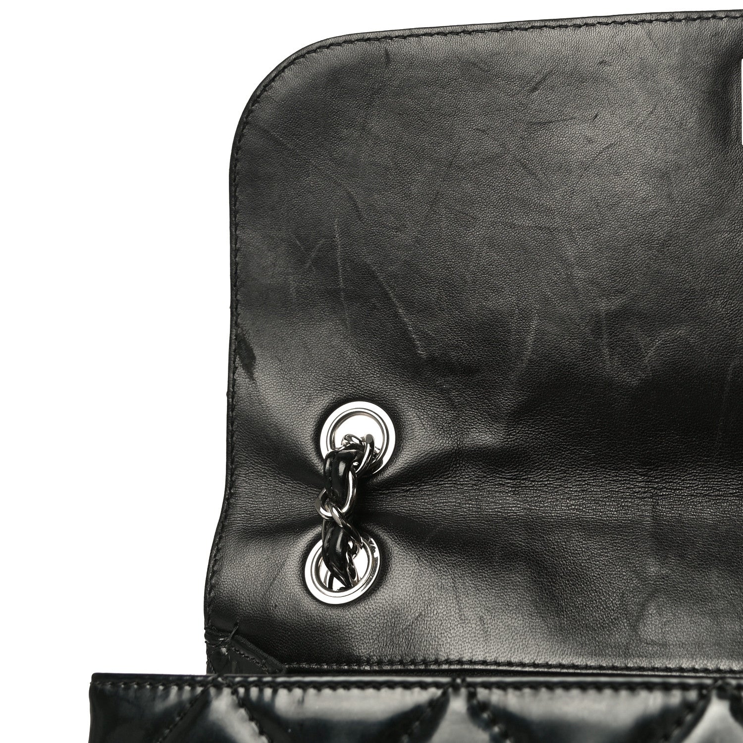 Chanel Vinyl Quilted In The Business Flap Bag Black 9 of 15