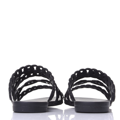 Hermes Rubber Chaine d'Ancre Nude Sandals 37 Black 6 of 10