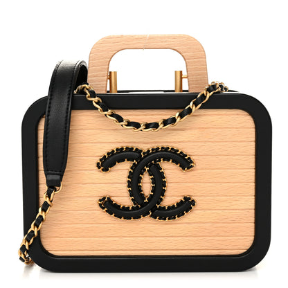 Chanel Beech Wood Lambskin Small CC Vanity Case Black 1 of 11