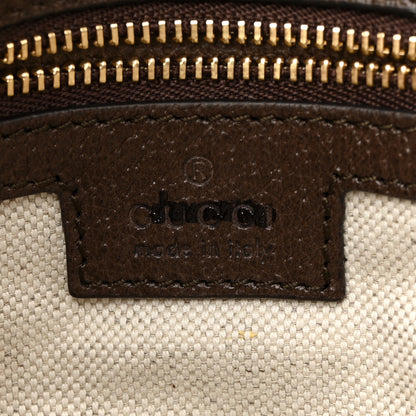 Gucci GG Supreme Monogram Textured Dollar Calfskin Web Medium Blondie Shoulder Flap Bag Beige Ebony New Acero 6 of 10