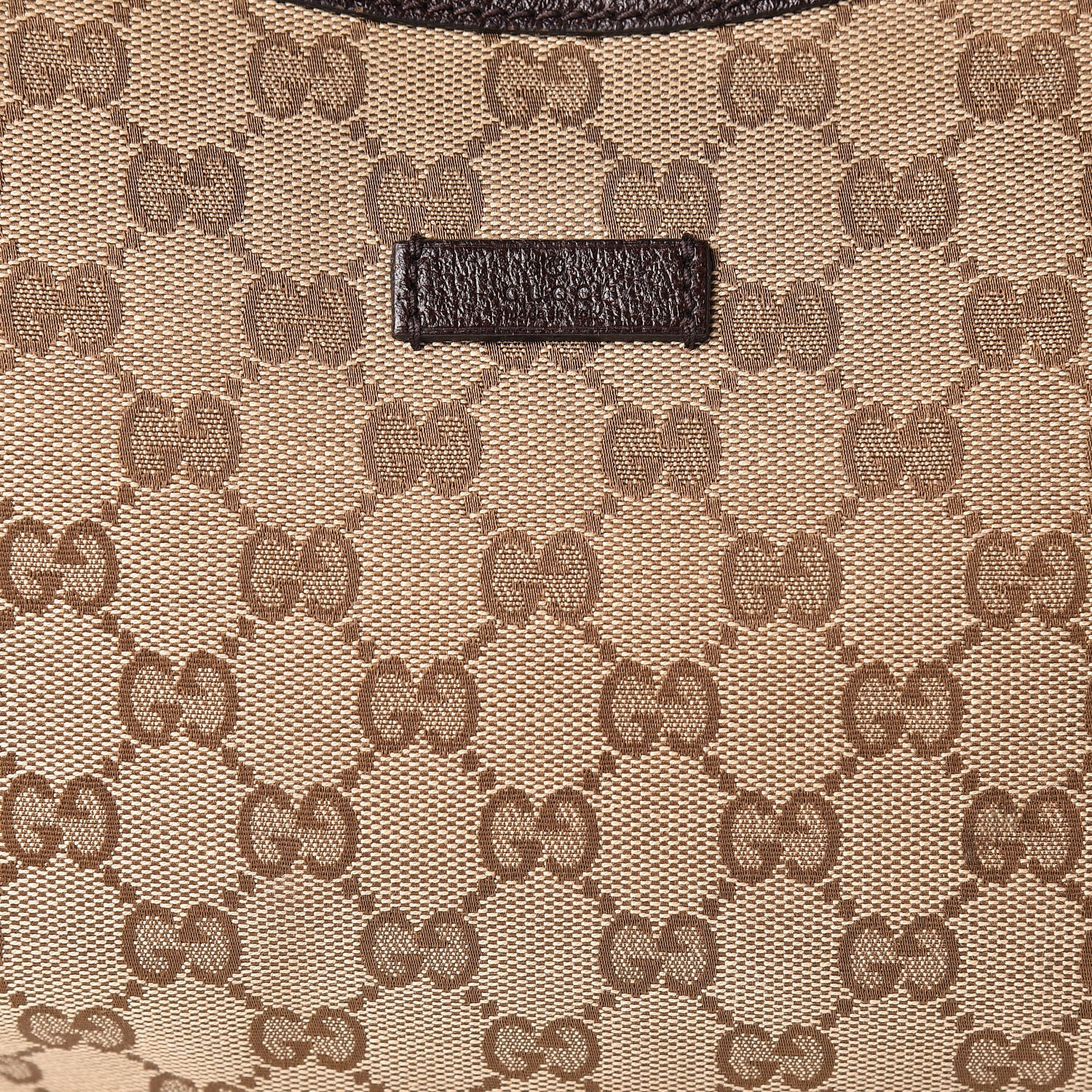 Gucci Monogram Web Medium Half Moon Hobo Dark Brown 8 of 11