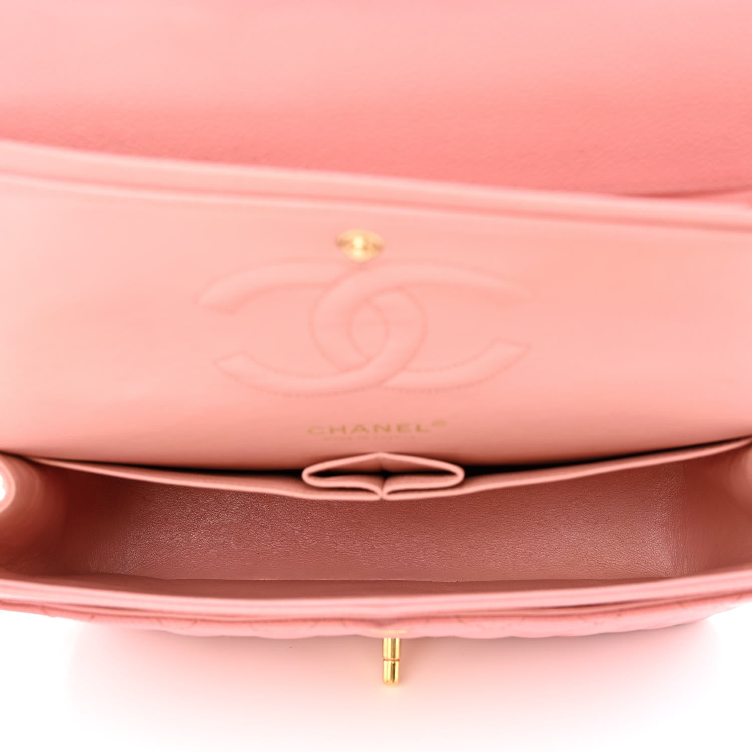 Chanel Caviar Quilted Medium Double Flap Pink 5 of 14