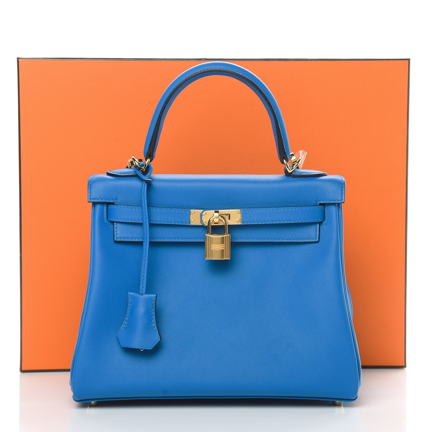 Hermes Swift Kelly Retourne 25 Bleu Zellige 11 of 11