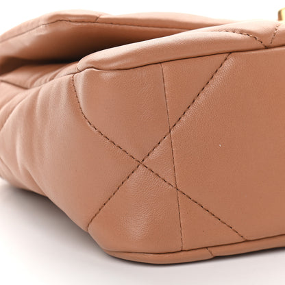 Chanel Lambskin Quilted Medium Chanel 19 Flap Brown 8 of 9