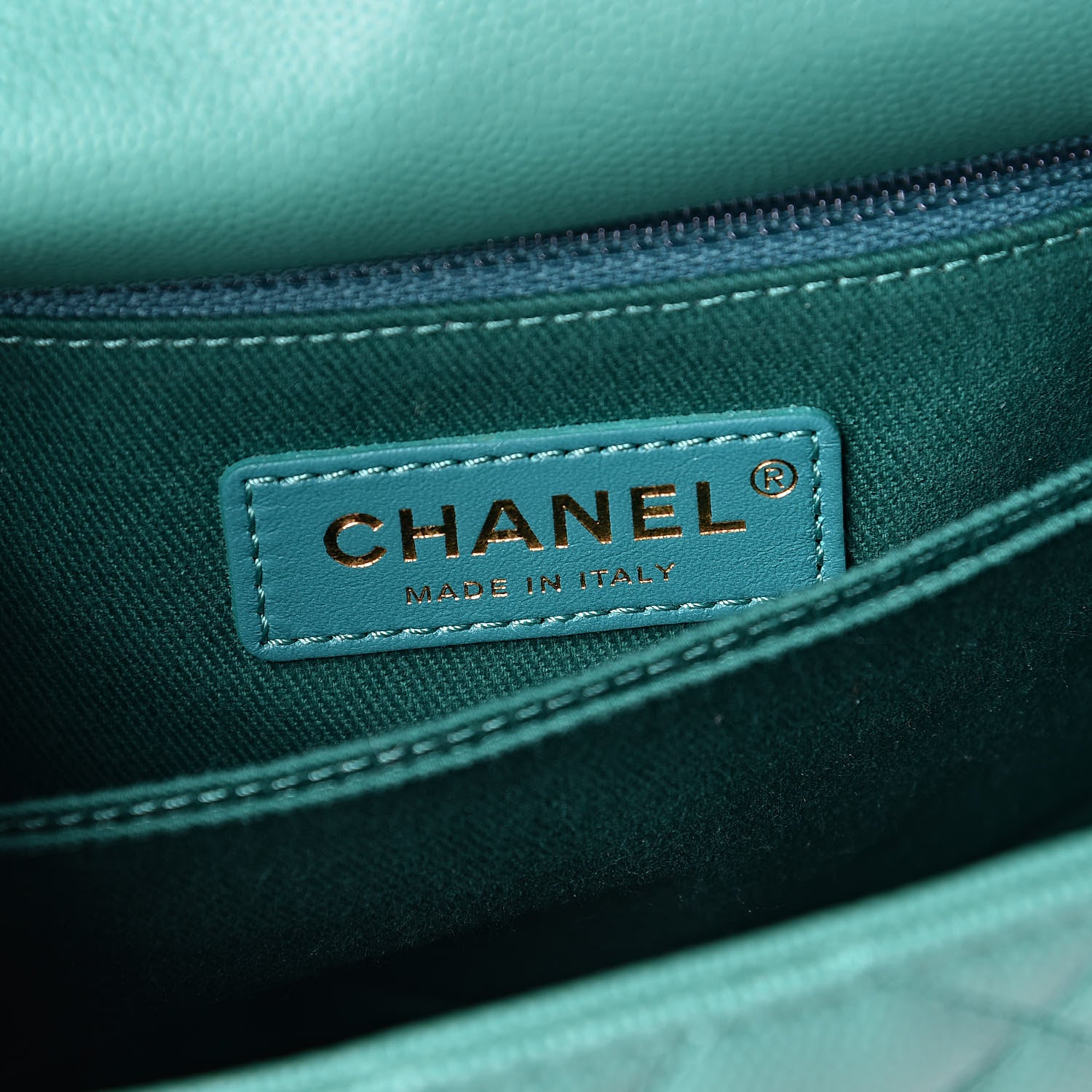 Chanel Caviar Lizard Quilted Mini Coco Handle Flap Green 6 of 12