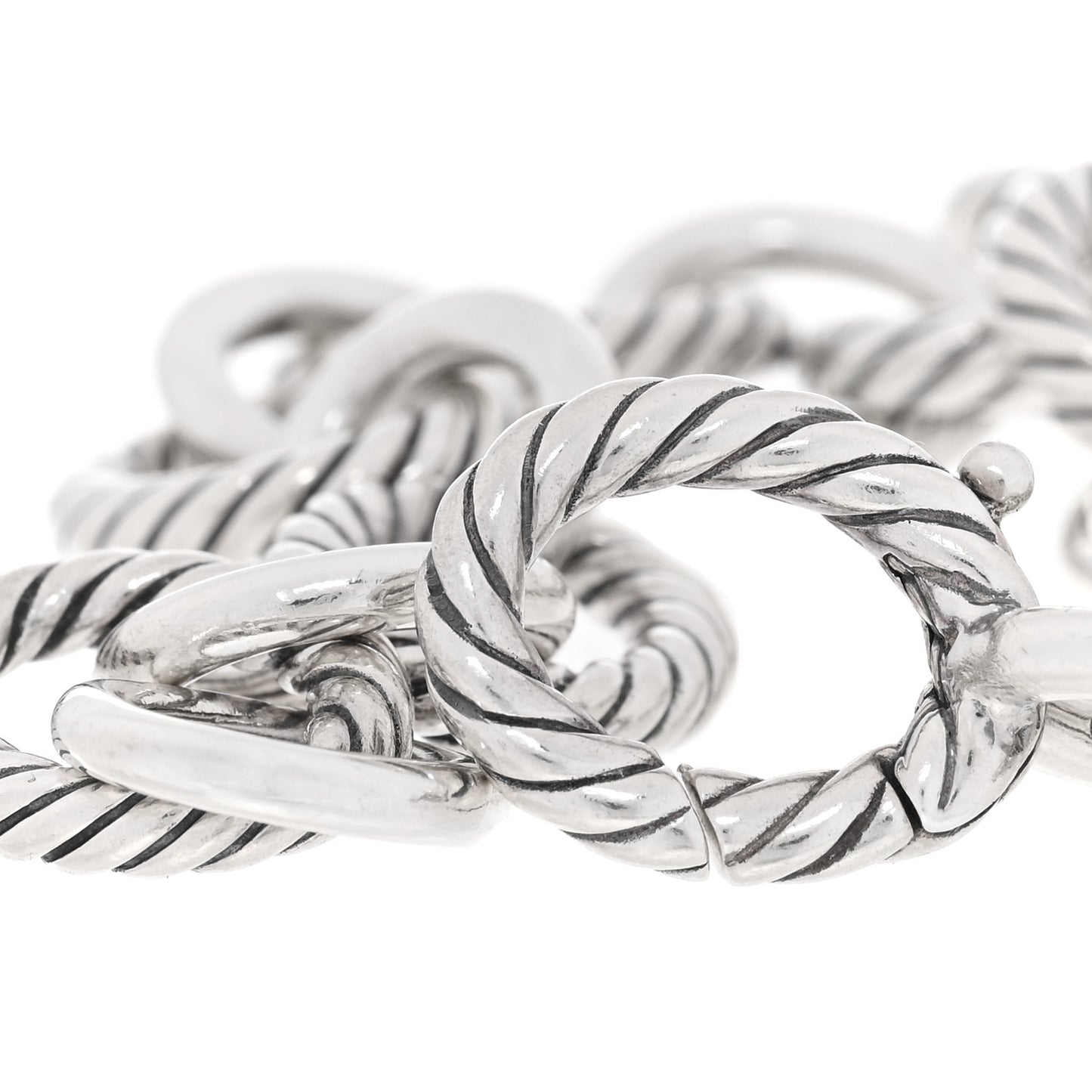 Sterling Silver 12mm Large Oval Link Bracelet