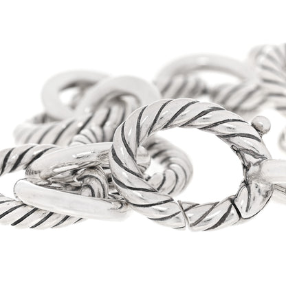 David Yurman Sterling Silver 12mm Large Oval Link Bracelet 3 of 4