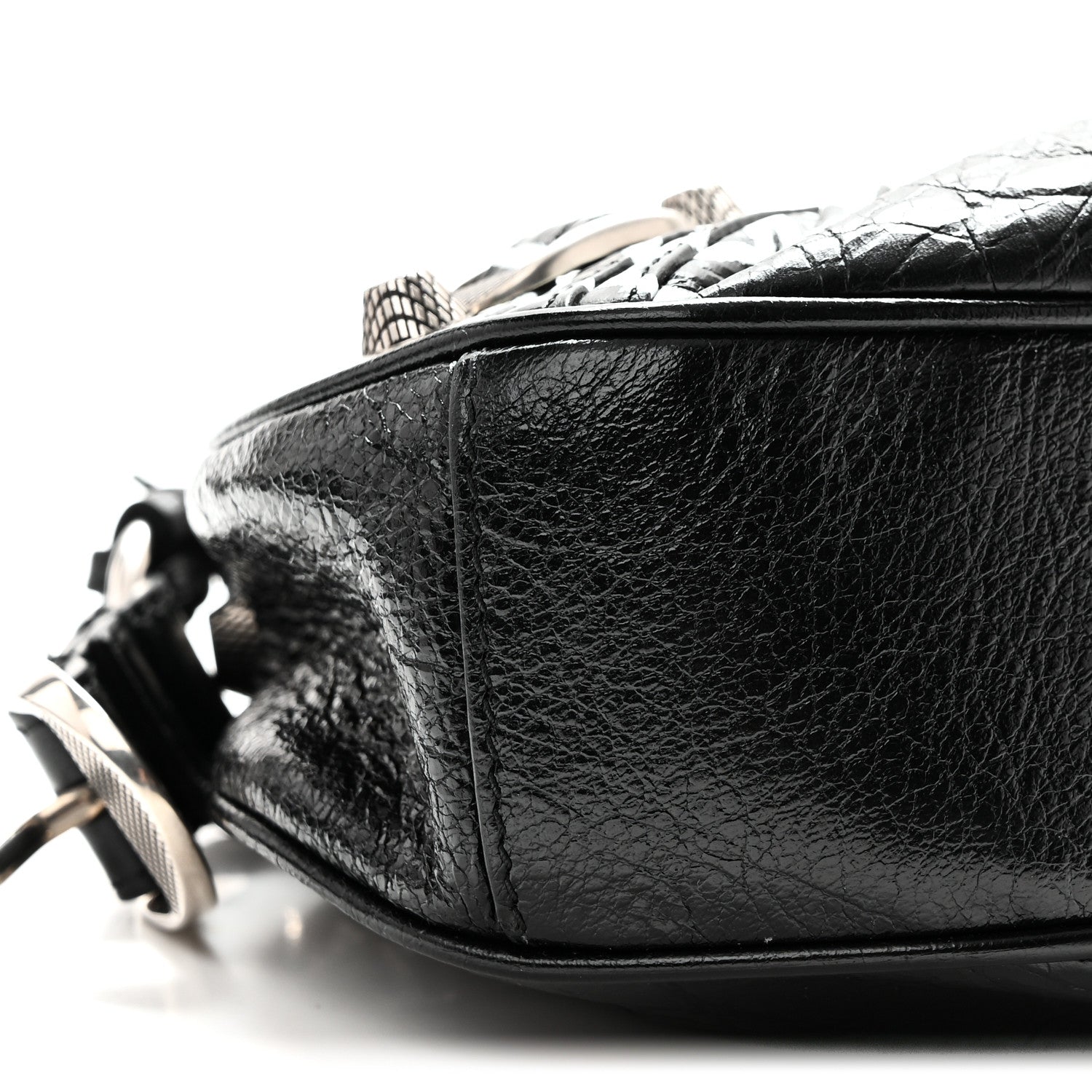 Balenciaga Agneau Arena Lunar New Year Graffiti Logo Le Cagole Shoulder Bag XS Black 10 of 11