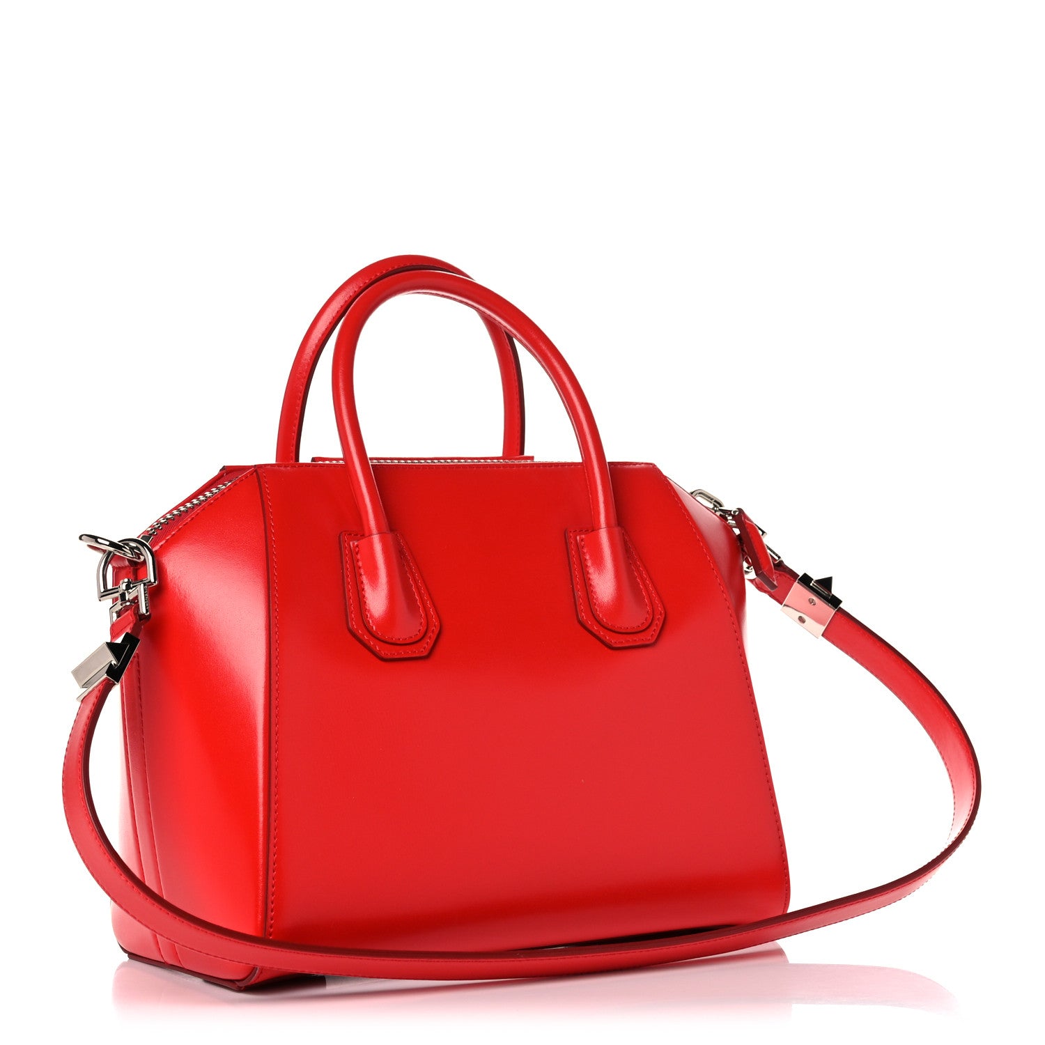 Givenchy Shiny Lord Calfskin Small Antigona Medium Red 3 of 11