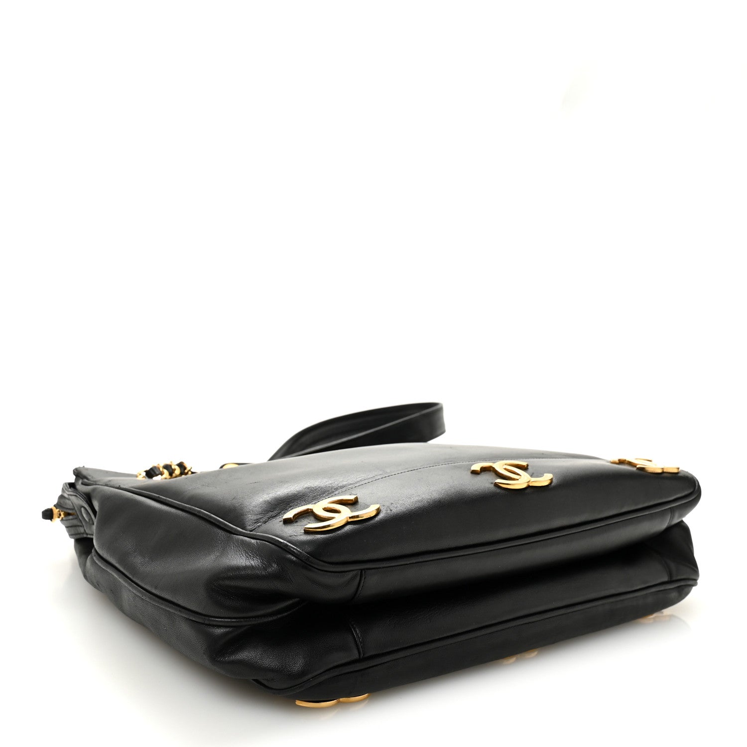 Chanel Lambskin Triple CC Shoulder Bag Black 1866501 – FASHIONPHILE