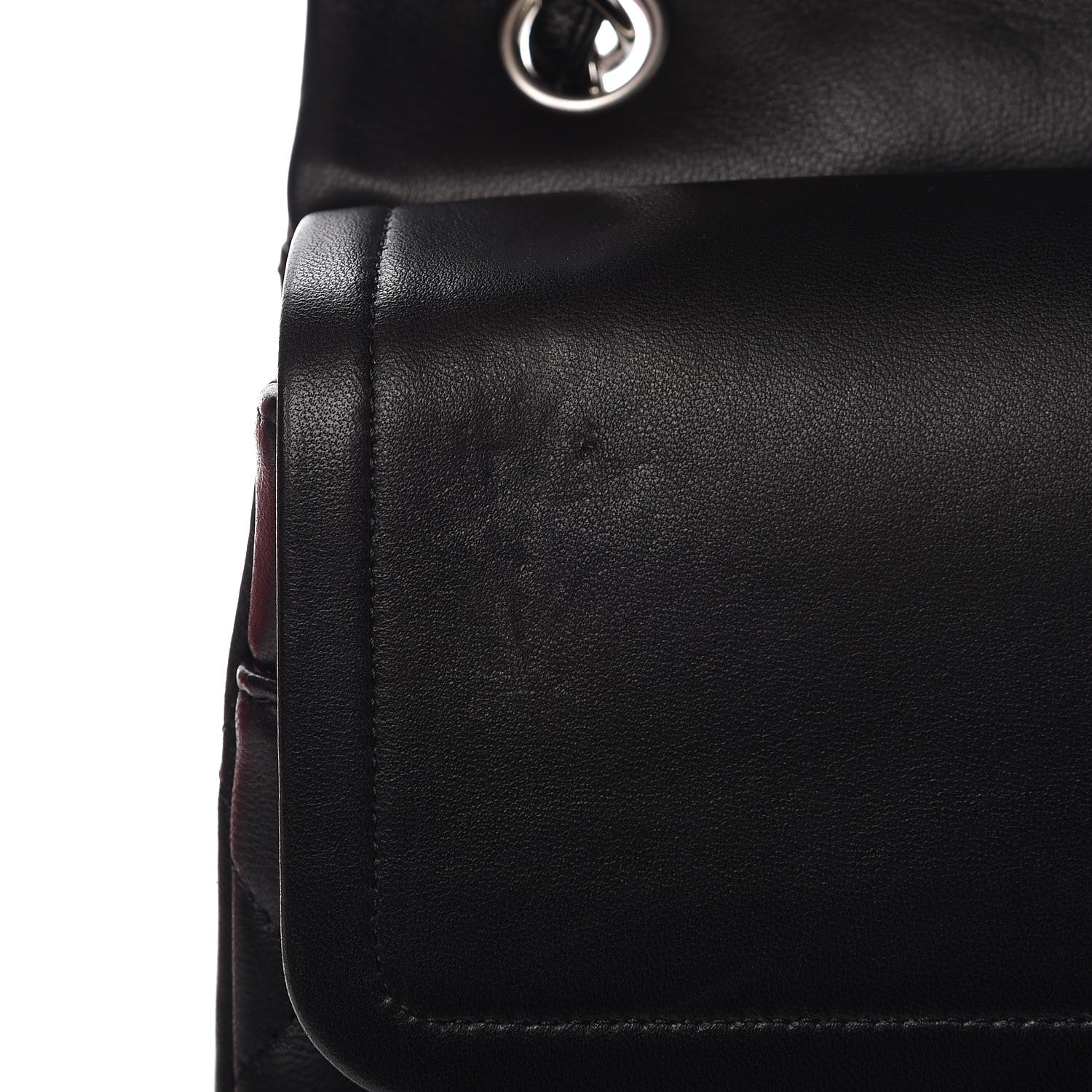 Chanel Lambskin Quilted Jumbo Double Flap Black 9 of 13