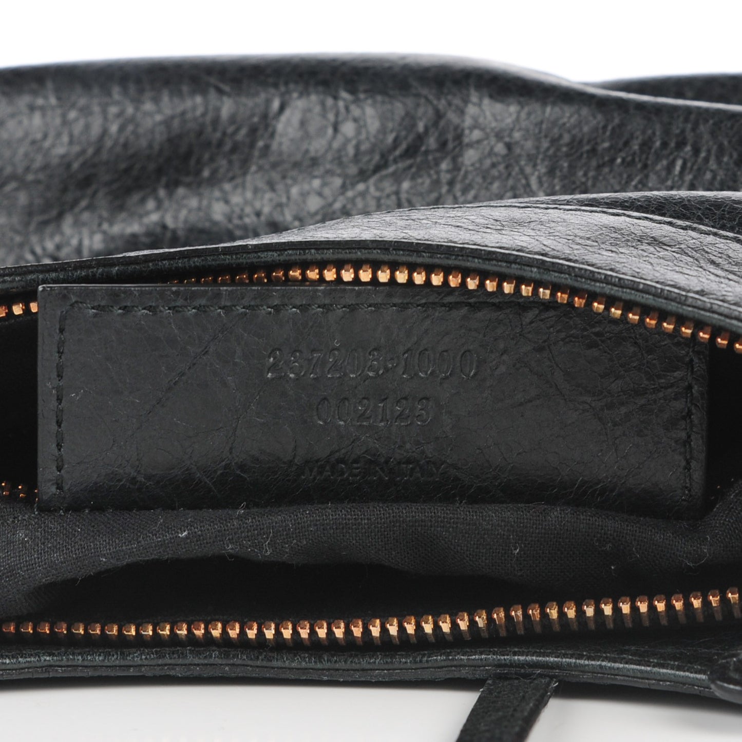 Agneau Giant 12 Rose Gold Hardware Hip Black