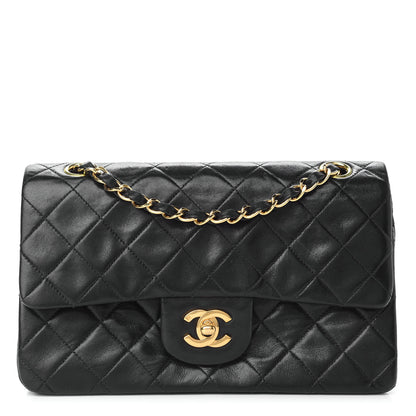 Chanel Lambskin Quilted Small Double Flap Black 1 of 11