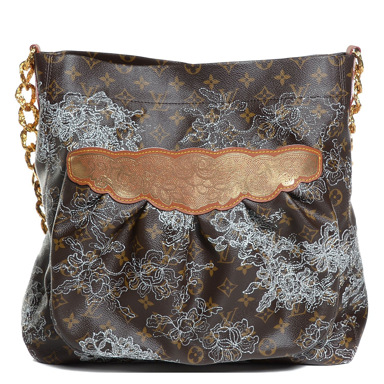 Louis Vuitton Monogram Dentelle Fersen Silver 1 of 8