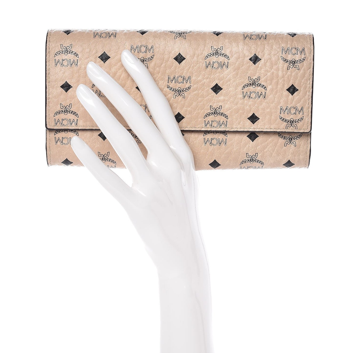 Visetos Continental Flap Wallet Beige