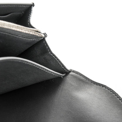 Celine Grained Calfskin Large Trotteur Multifunction Flap Wallet Black 8 of 8